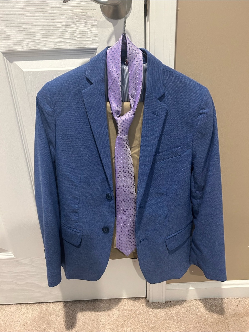 Blue Boys Tailored Blazer - Classic Two-Button Style- Pants and Tie included!